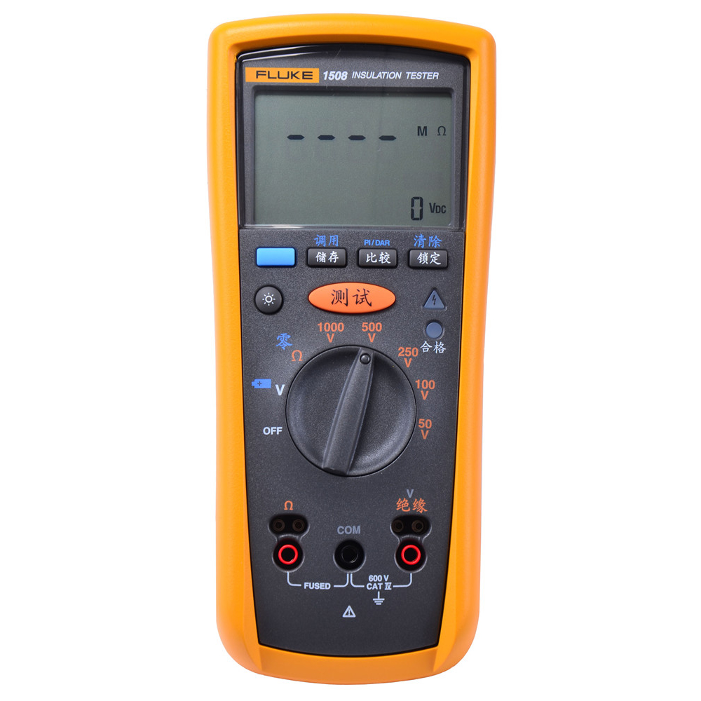 福祿克 FLUKE 絕緣電阻測量儀F1508 高精度0.01Ω數(shù)字搖表電子兆歐表
