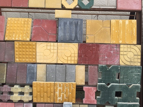 水泥彩磚圖片，混凝土水泥彩磚圖片