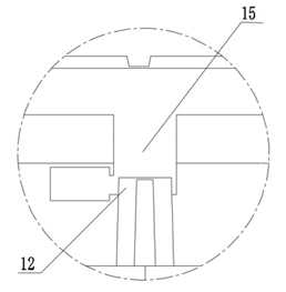 檢查井蓋防墜裝置局部剖面圖標(biāo)引序號說明