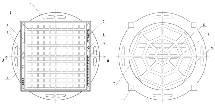 填充式井蓋樣式如圖