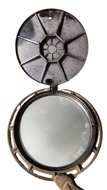 球墨鑄鐵雙層井蓋，鑄鐵雙層井蓋